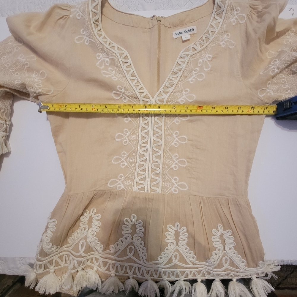 Roller Rabbit Boho Ruffle Dress Cottagecore‎ Fairy Western Prairie - Picture 7 of 9